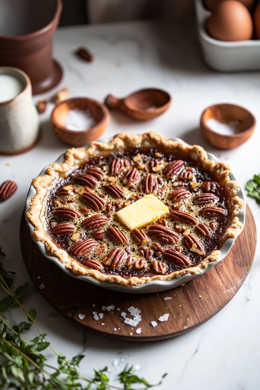 Pecankuchen auf dem Kopf