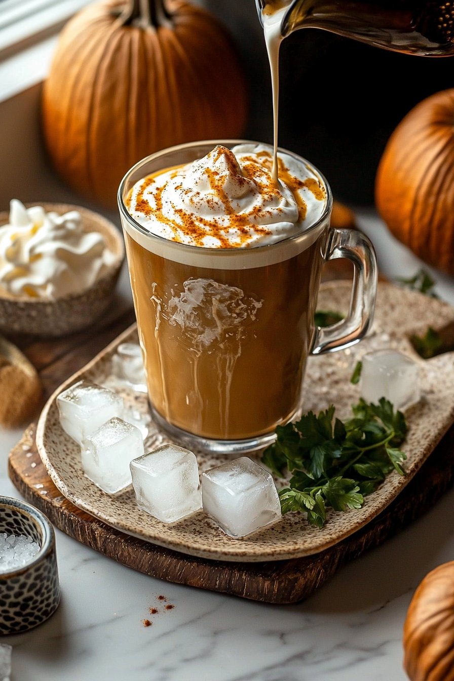 Homemade Iced Pumpkin Latte