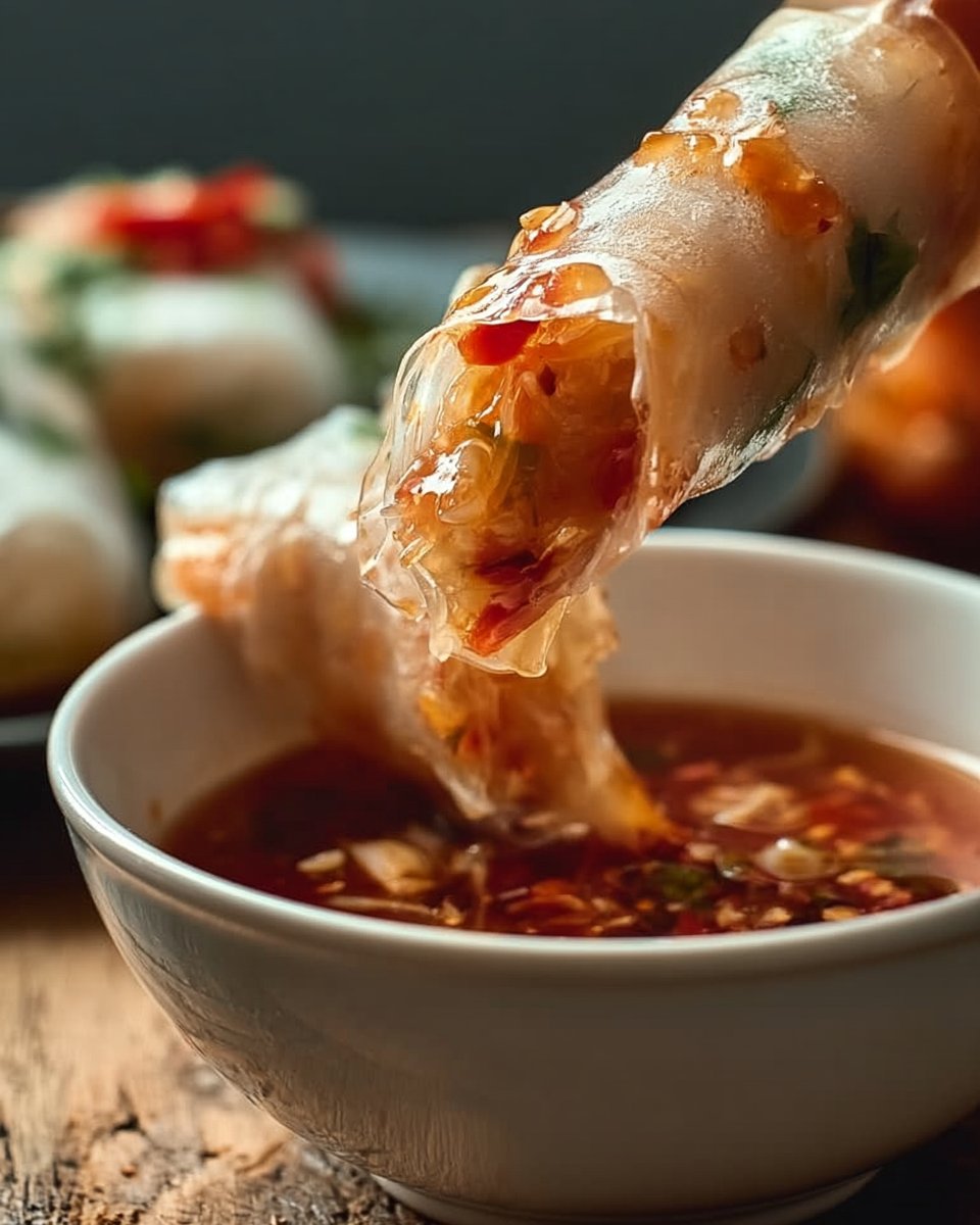 Air Fryer Rice Paper Noodle Rolls