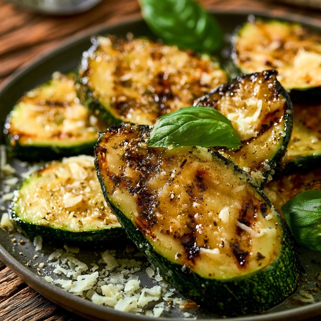Gegrillte Zucchini mit Parmesan