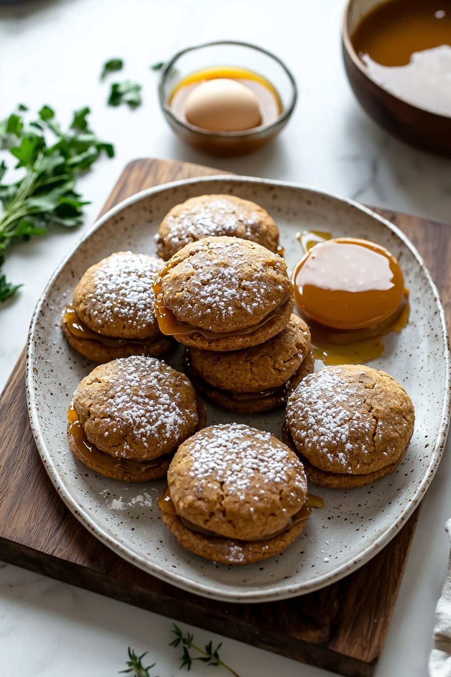 Apple Cider Whoopie Pie Cookies with Caramel