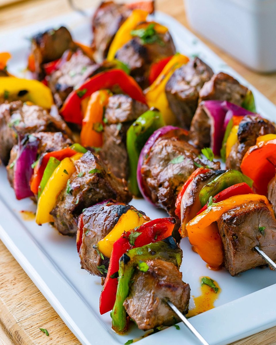 Fajita Steak Skewers Recipe