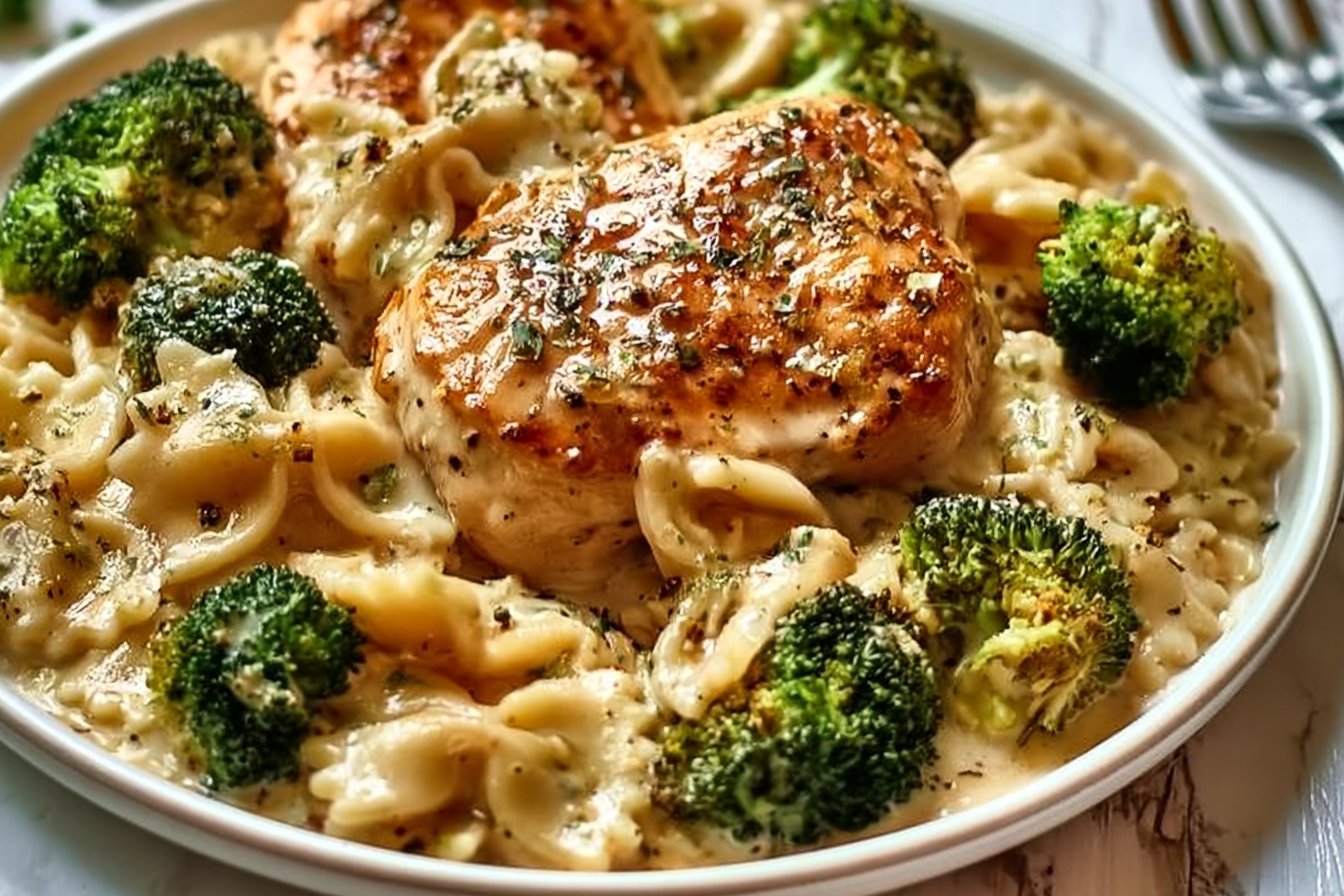 Chicken Bowtie Pasta with Cowboy Butter Lemon and Broccoli 2 Cowboy Butter Lemon Bowtie Chicken with Broccoli