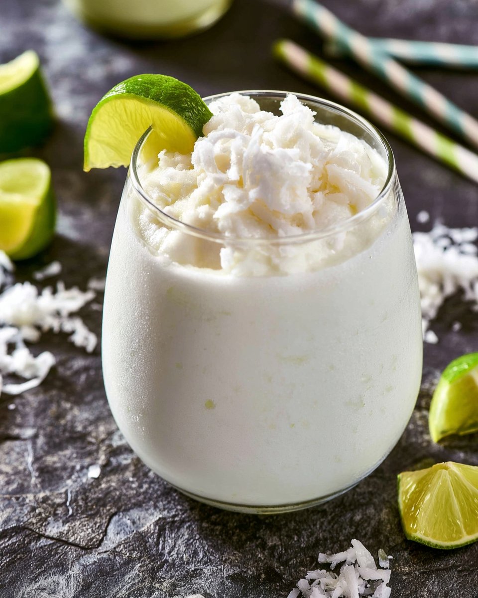 Frozen Coconut Limeade Coolers