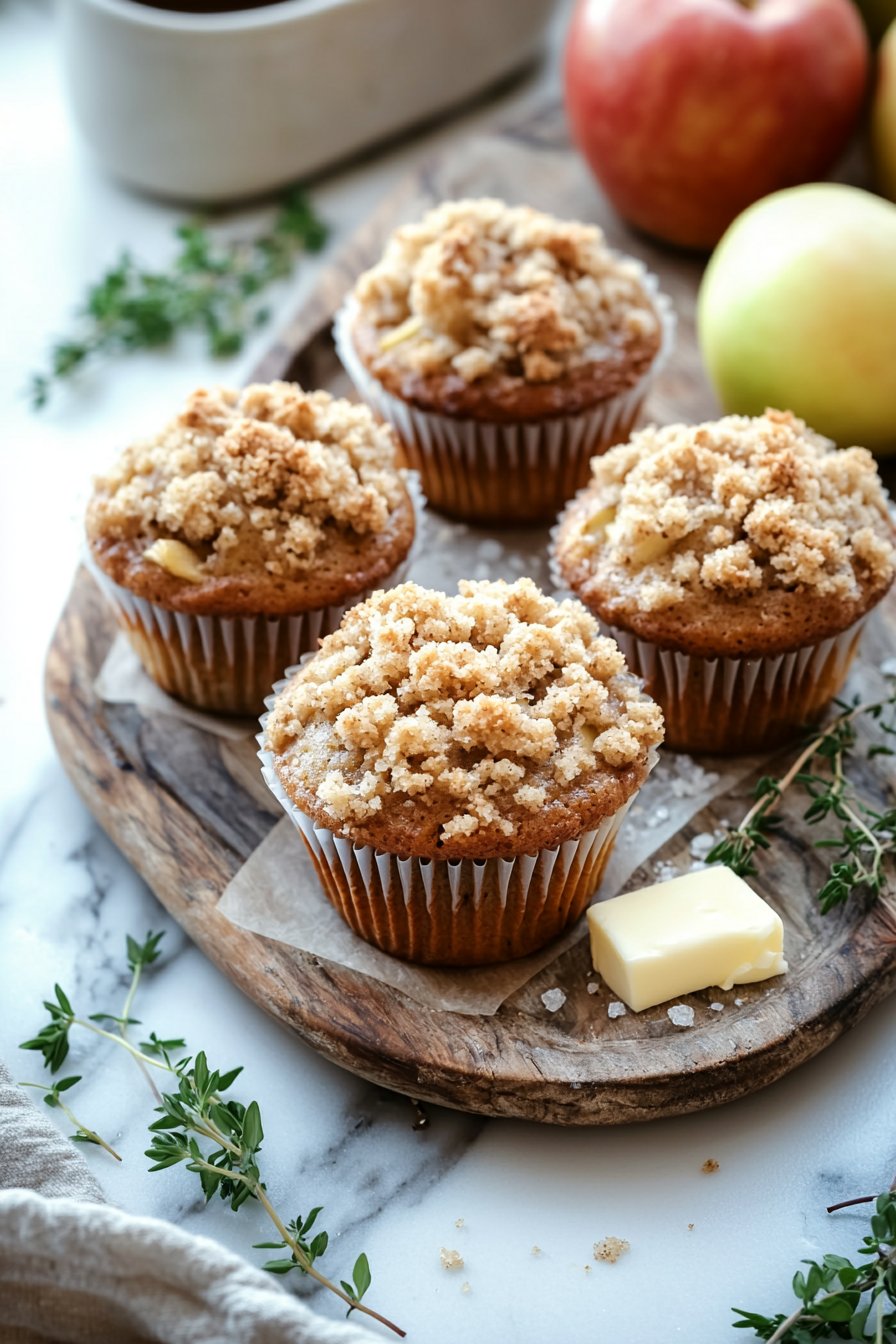 Apple Muffins with Crumb Topping