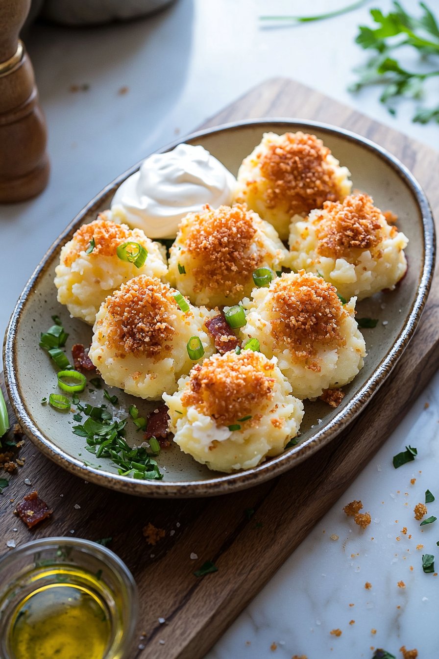 Loaded Mashed Potato Bites