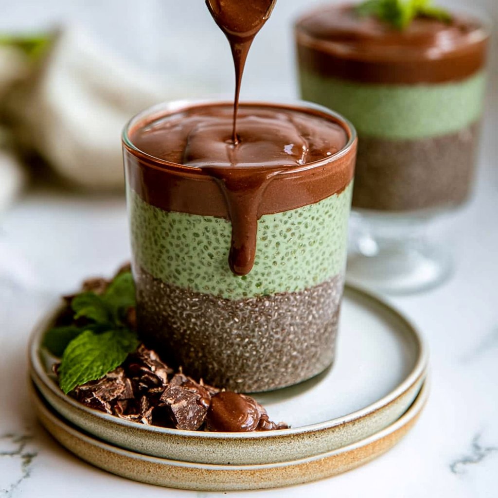 Mint Chocolate Chia Pudding