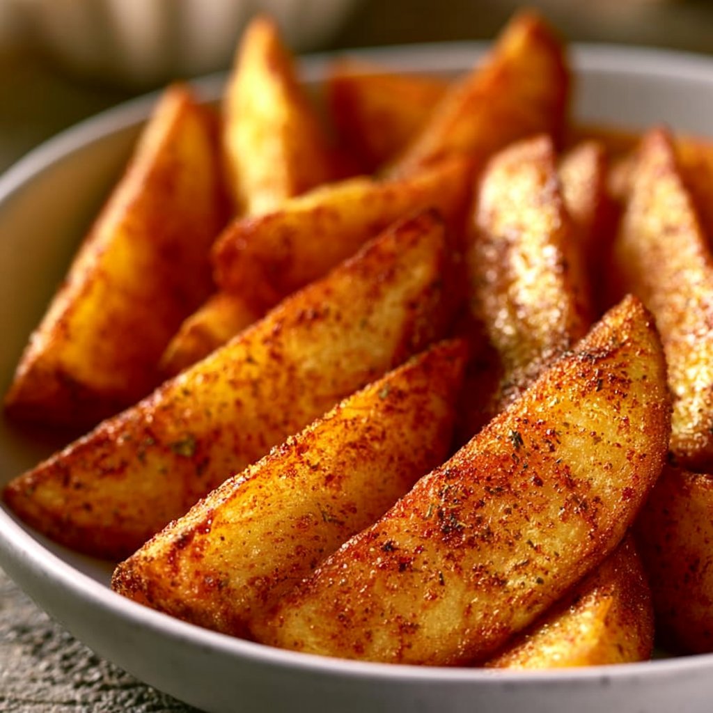 Knusprige Kartoffelspalten