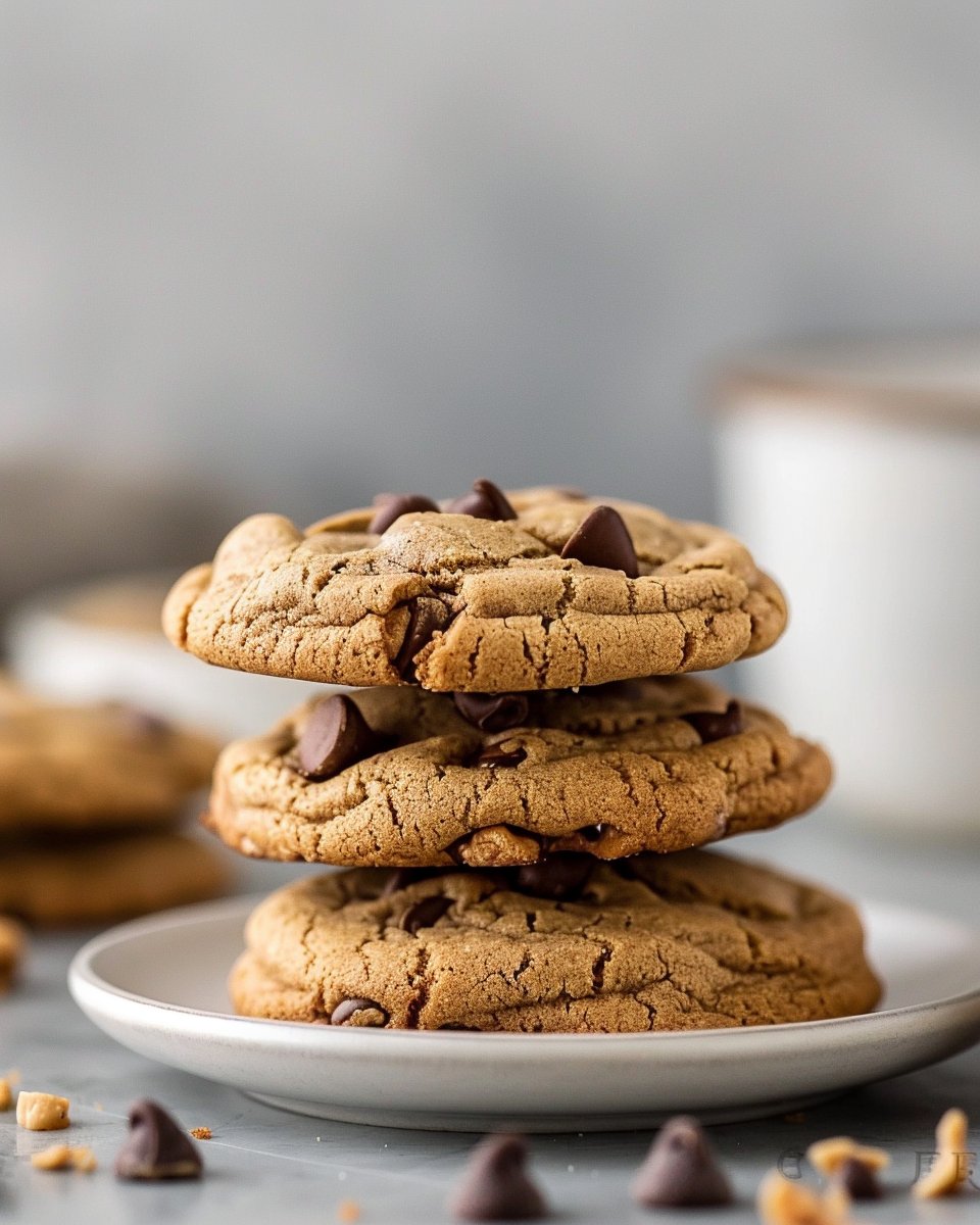 Chewy Peanut Butter Chocolate Chip Cookies