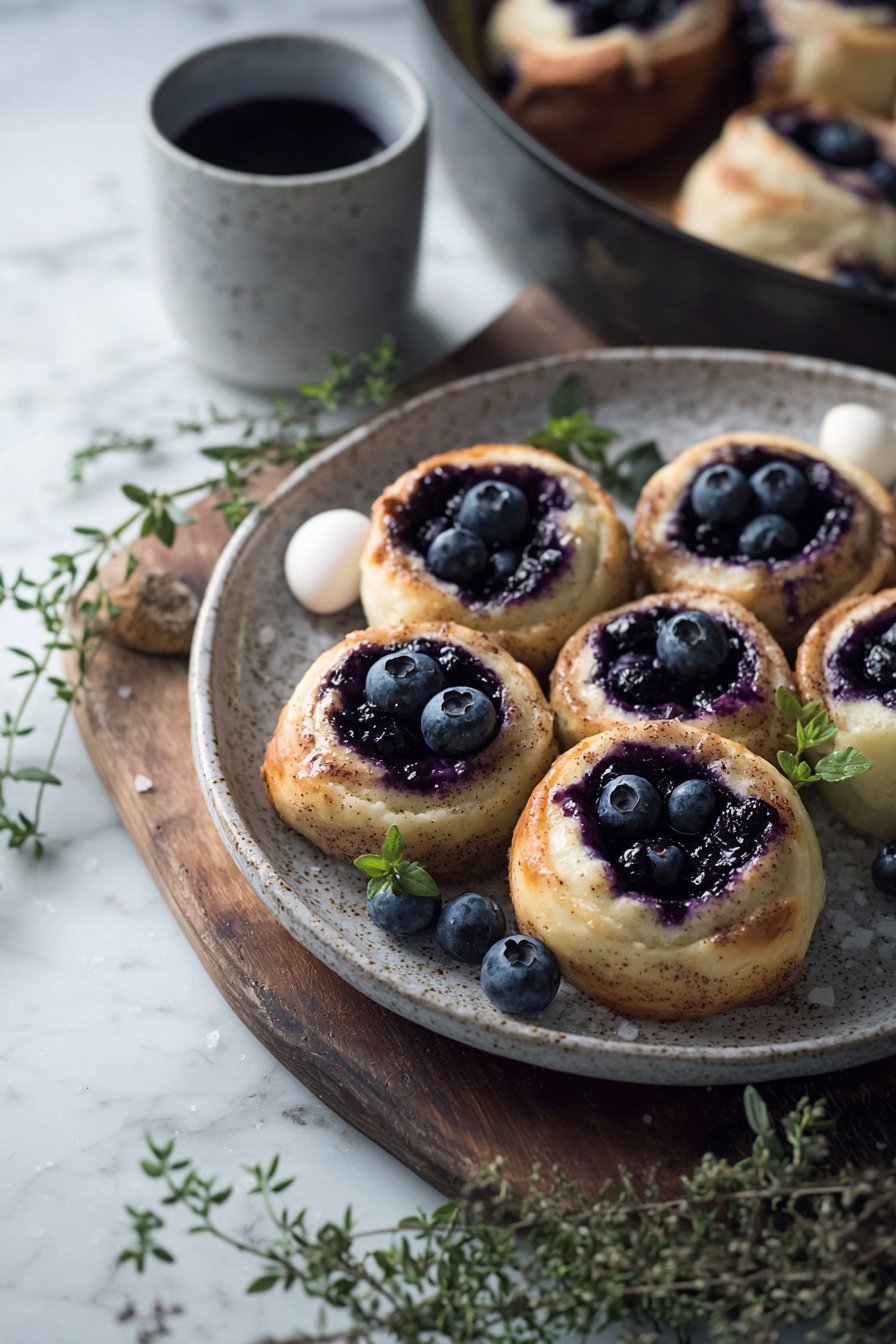 Blaubeer-Zimtschnecken