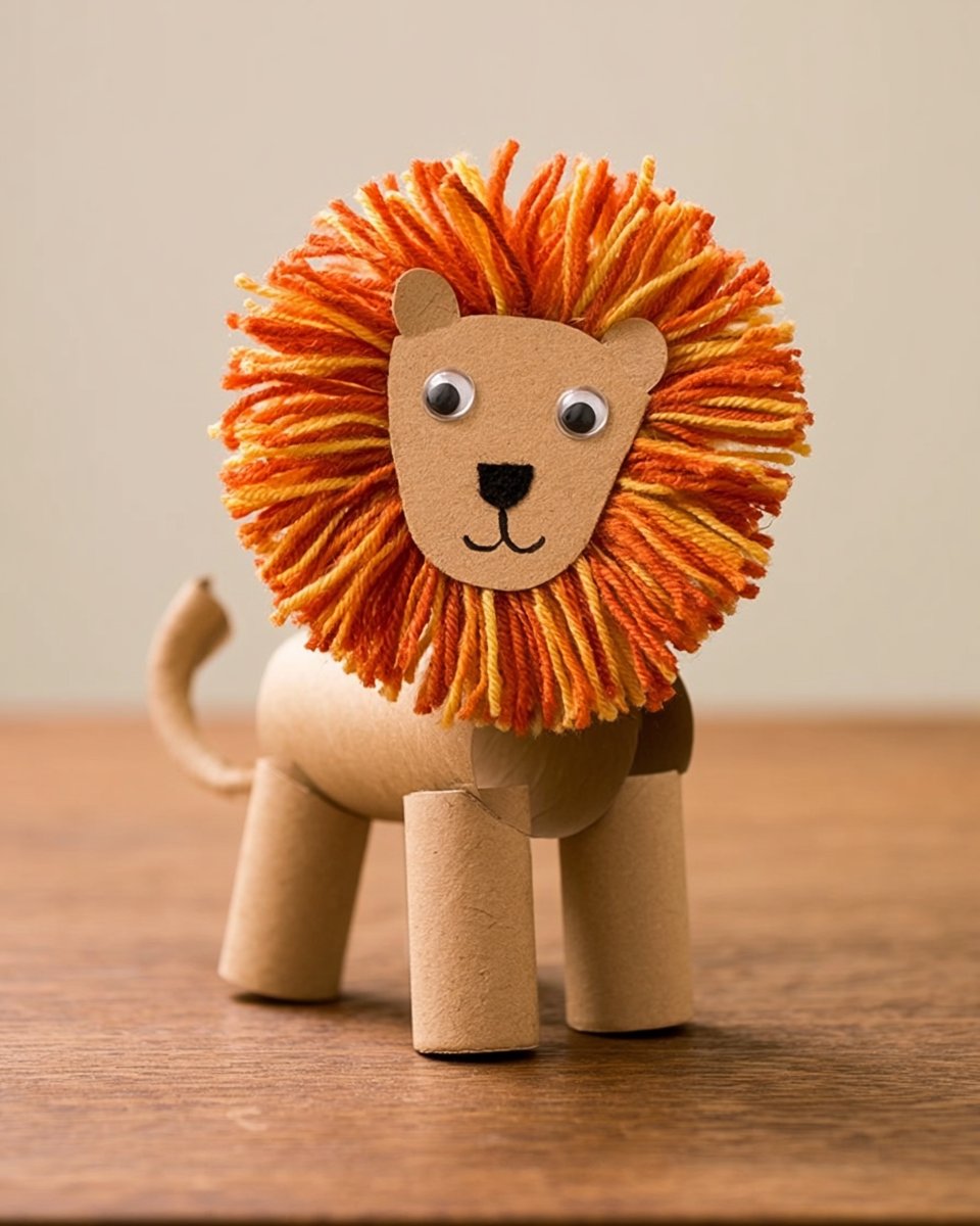 Easy Toilet Paper Roll Lion Craft