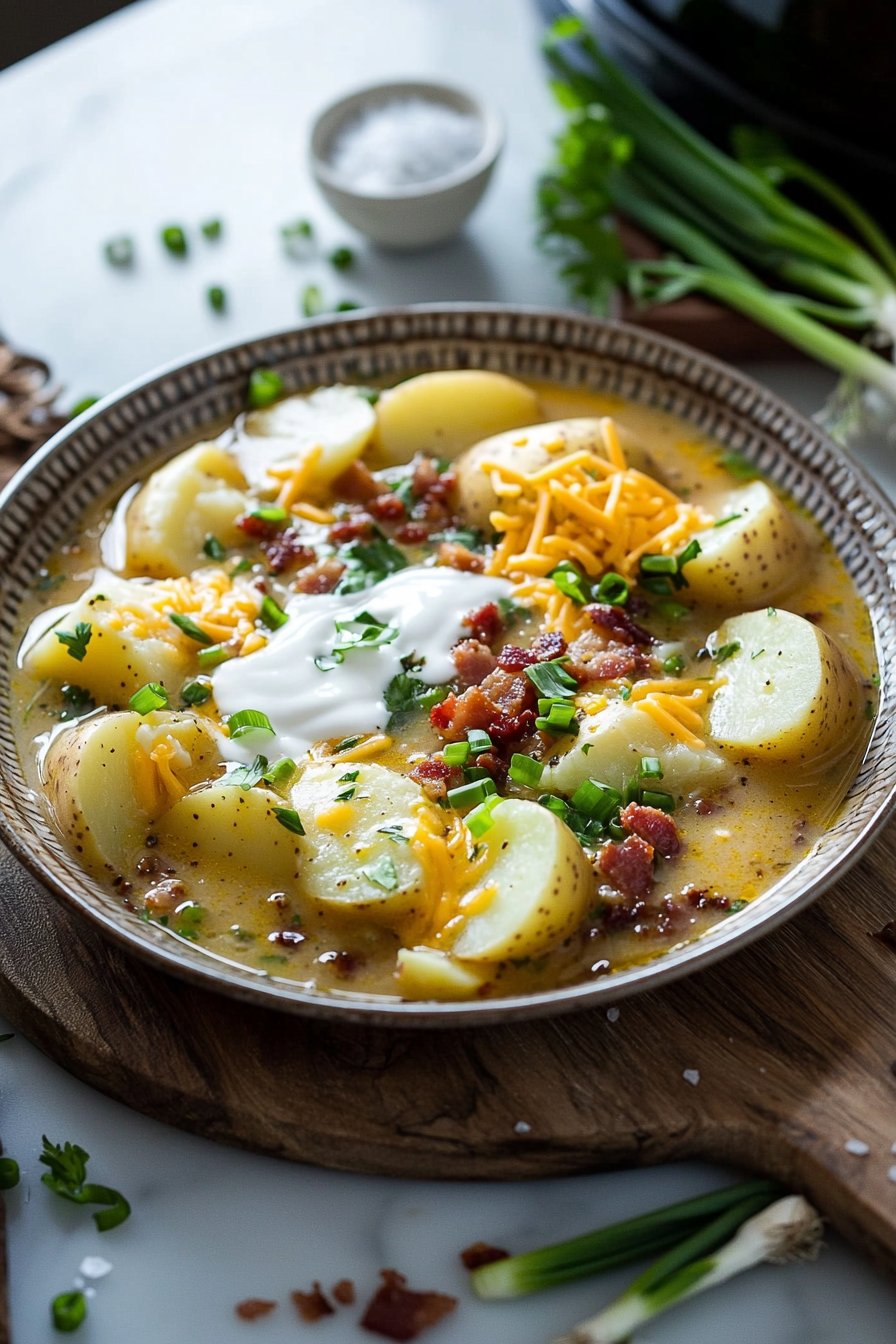 Easy Crockpot Potato Soup