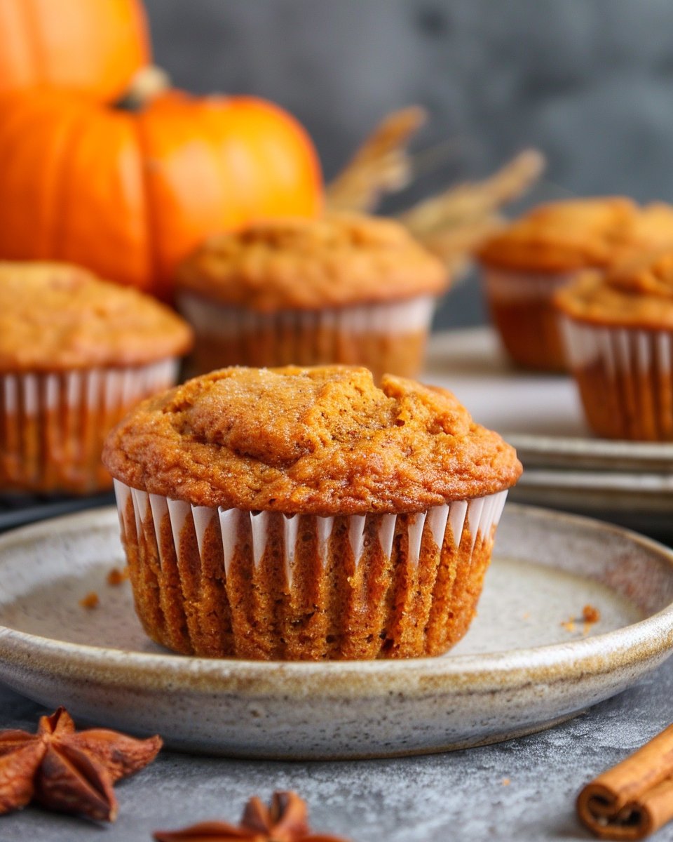 High Protein Pumpkin Muffins