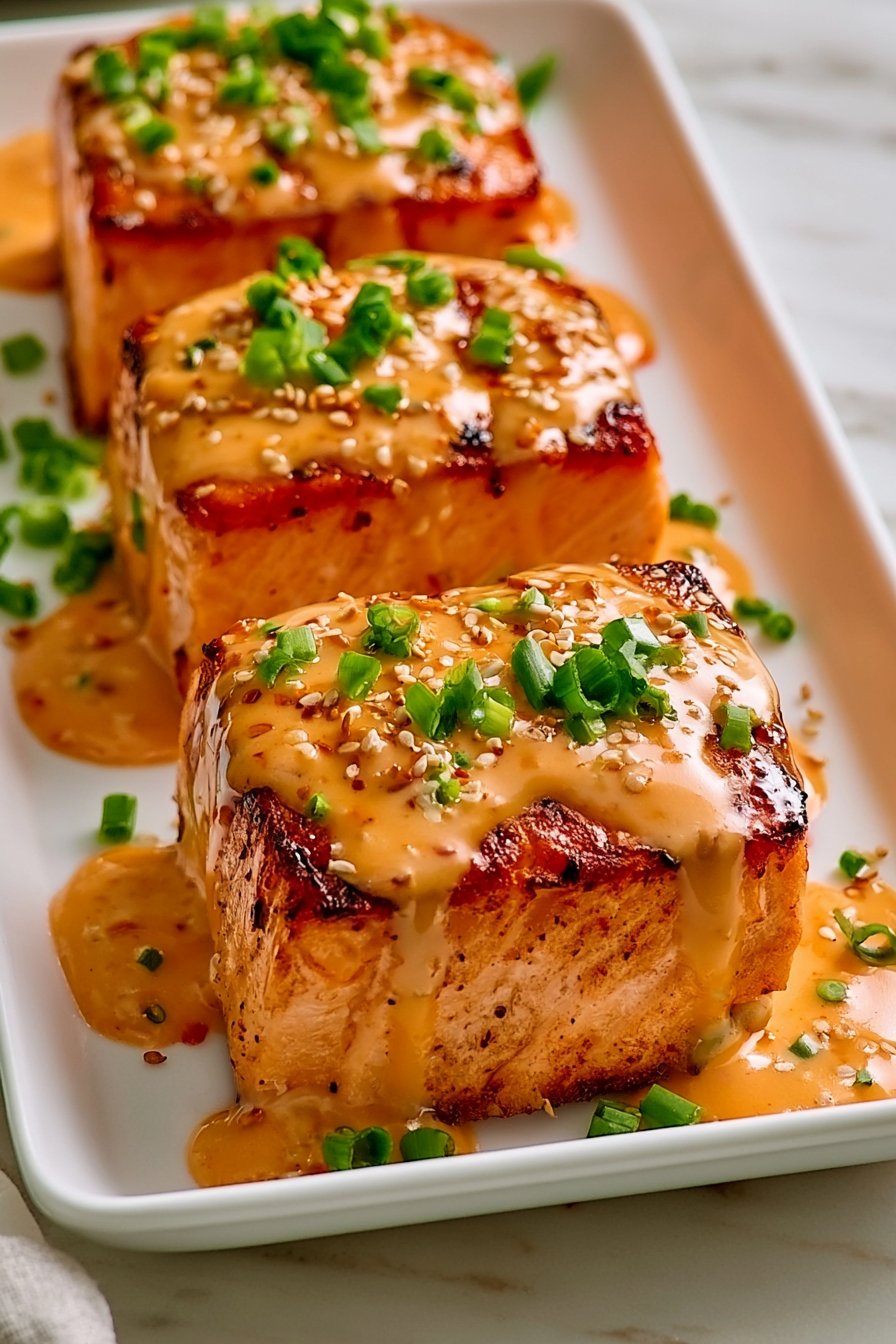 Bang Bang Salmon Recipe 1 Baked Bang Bang Salmon