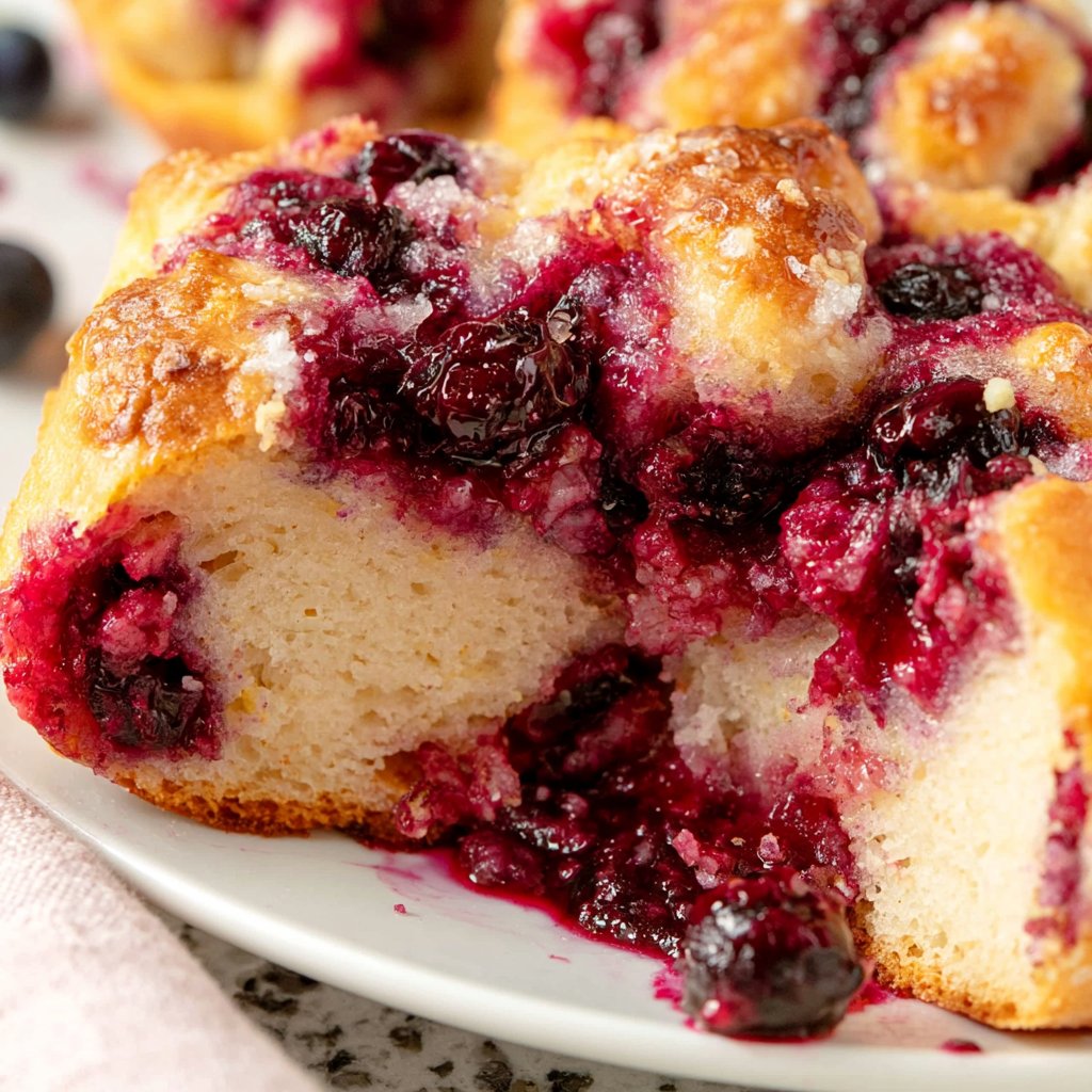 Mini Individual Blueberry Lemon Sweet Focaccias