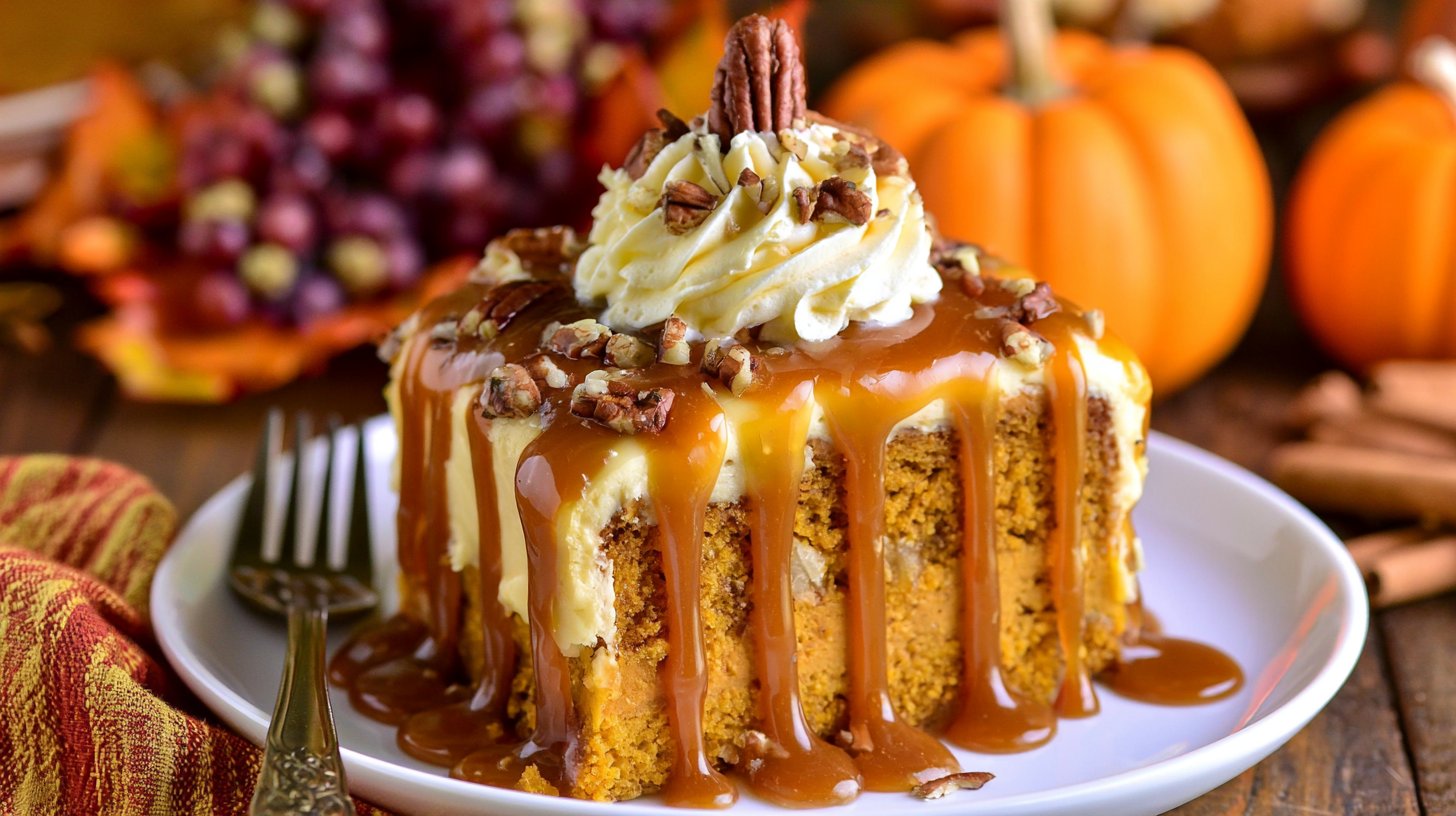 Salted Caramel Pumpkin Cake