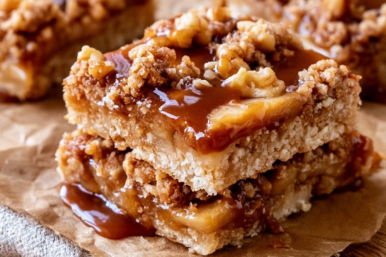 Gluten-Free Caramel Apple Bars