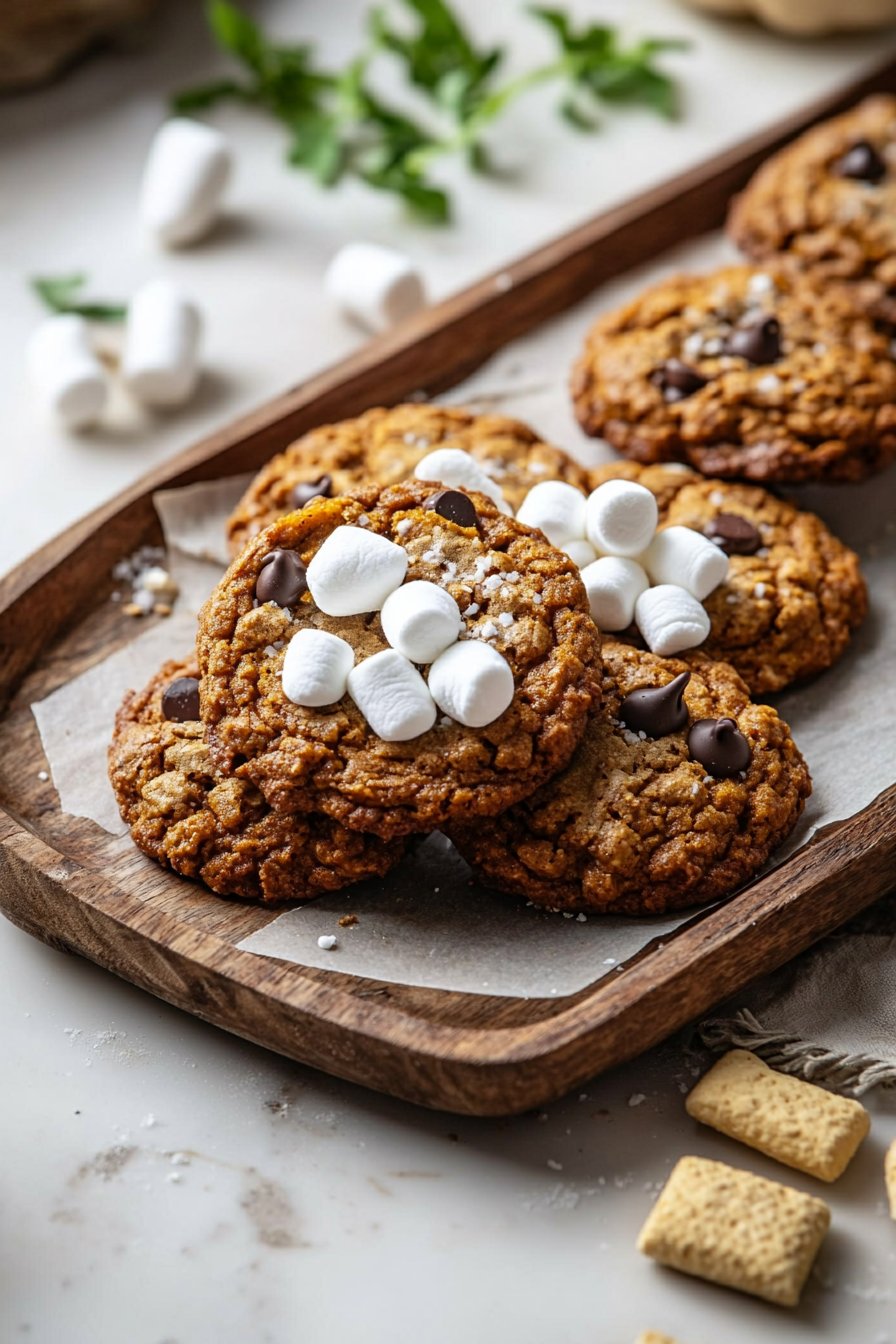 Pumpkin S'mores Cookies