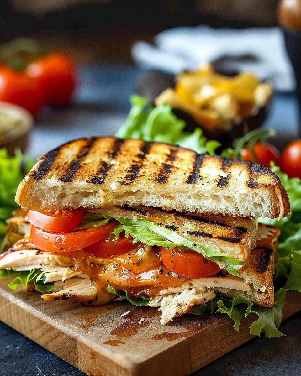 Grilled Chicken Club Sandwich Recipe