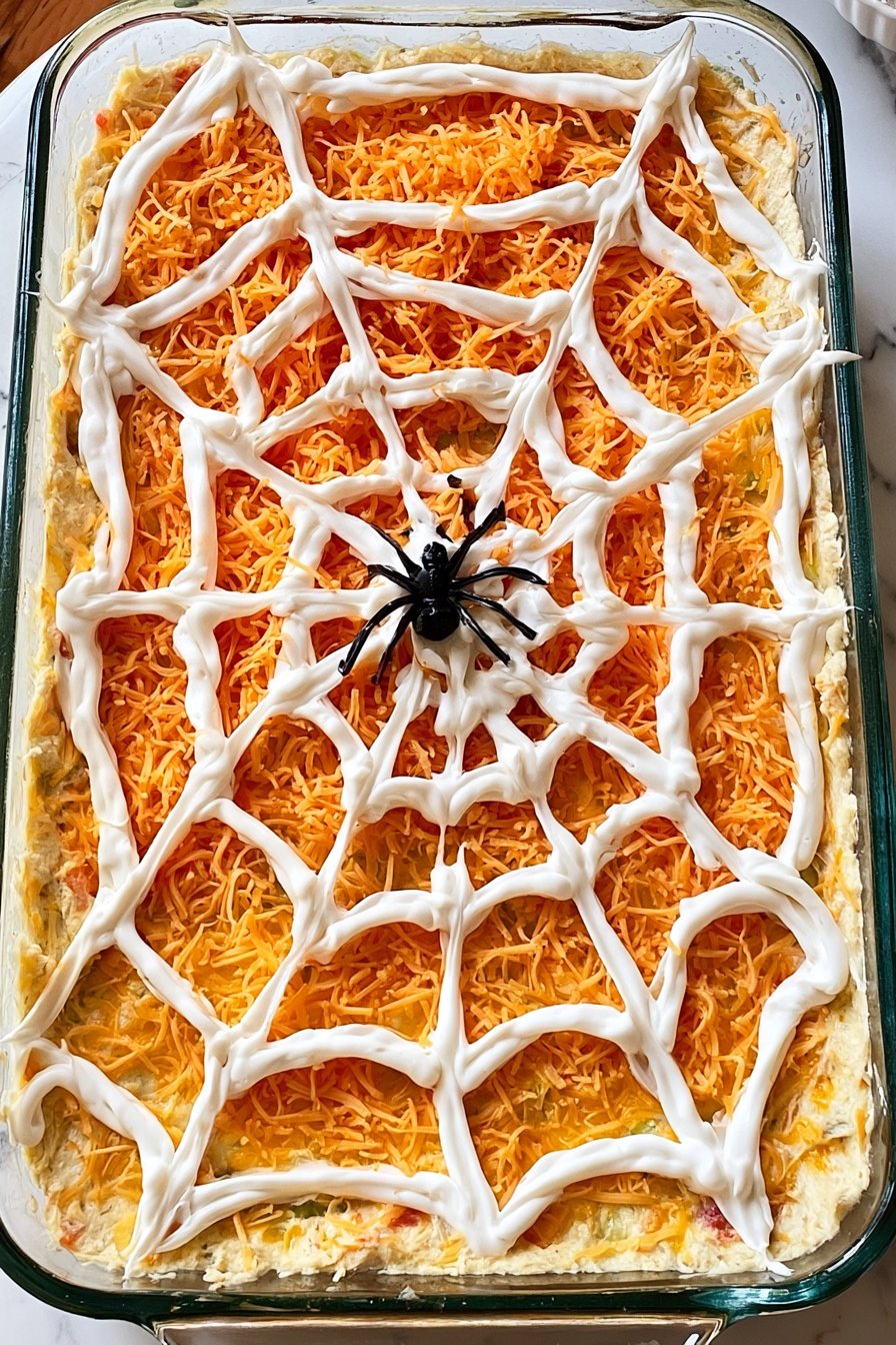Spider Web Taco Salad Recipe | Halloween taco dip, Halloween potluck, Halloween food dinner
