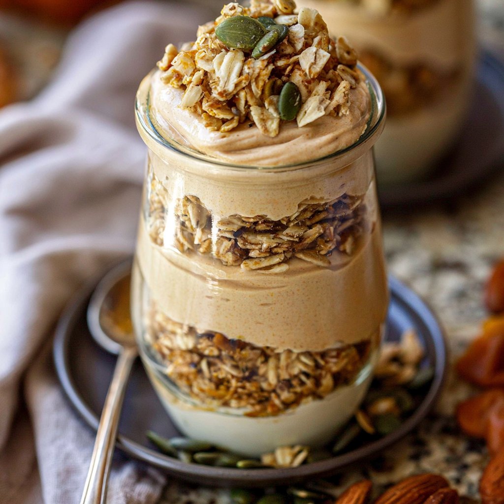 Pumpkin Pie Yogurt and Granola Parfaits