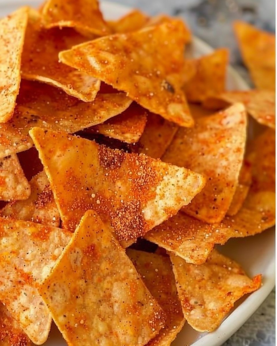 Homemade tortilla chips | Tostadas with tortilla chips, Doritos homemade, Easy travel snack recipes