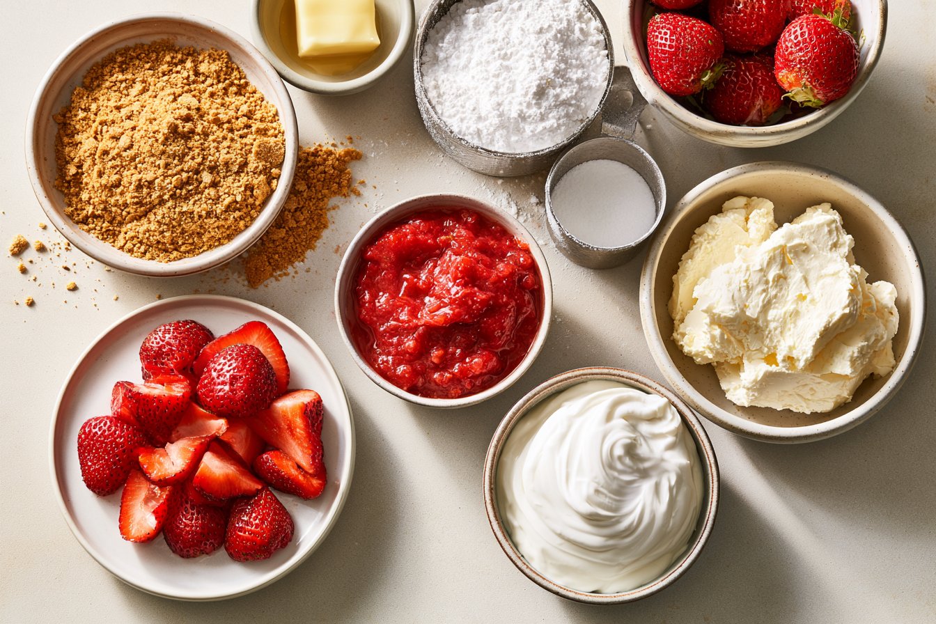 No-Bake Strawberry Cheesecake