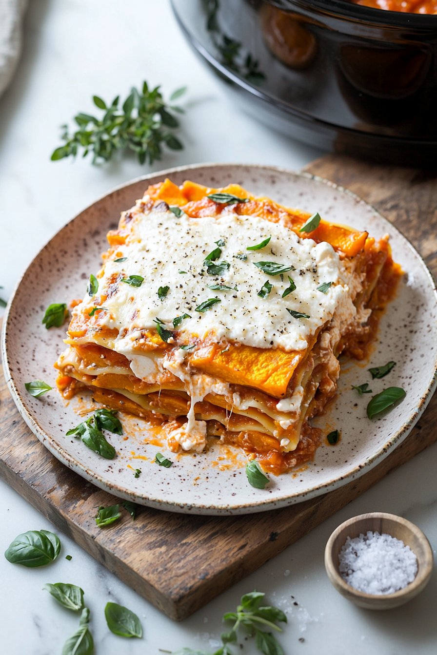 Crock-Pot Sweet Potato Lasagna