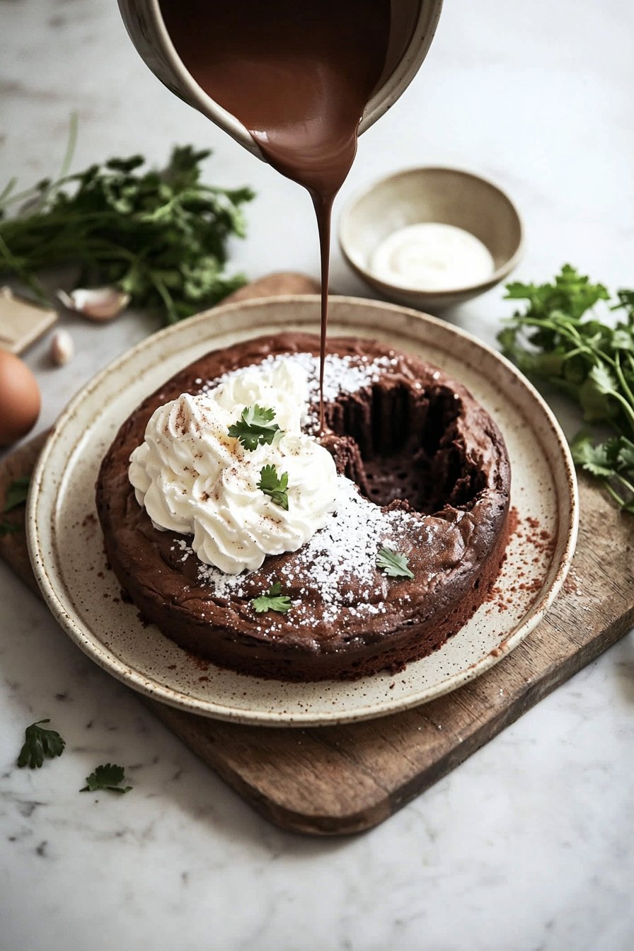 Mexican Chocolate Poke Cake
