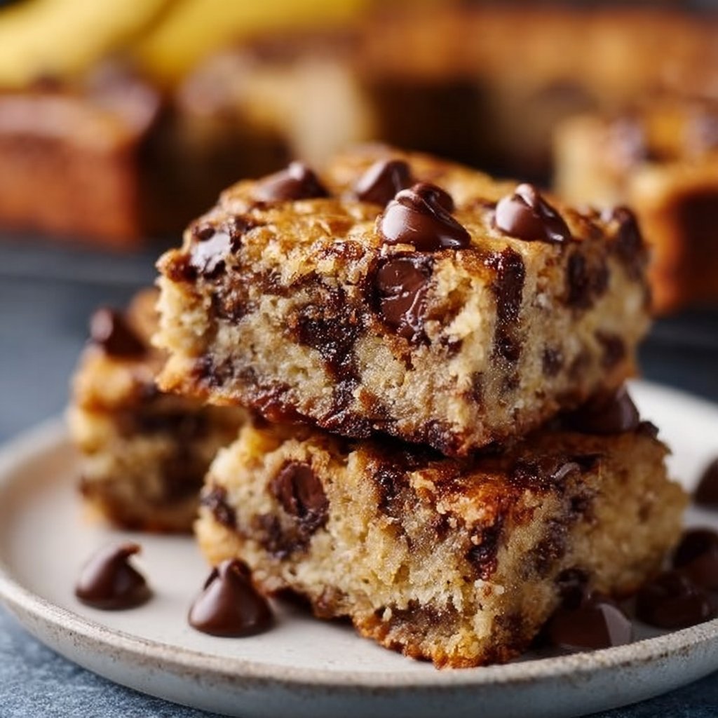 Chocolate Chip Banana Bars