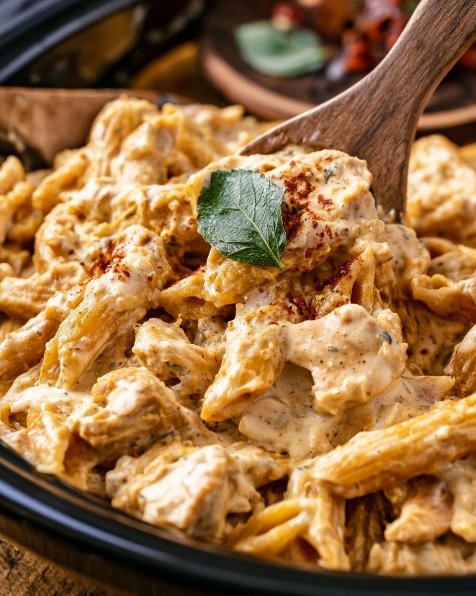 Creamy Marry Me Chicken Pasta Slow Cooker