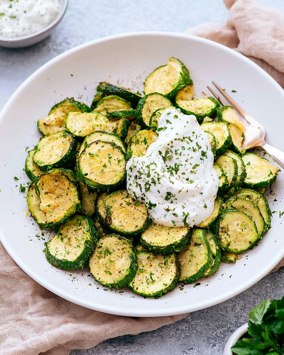 Roasted Ranch Zucchini Bites