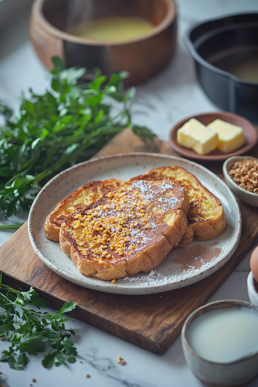 Einfache Zimt Cornflake French Toast