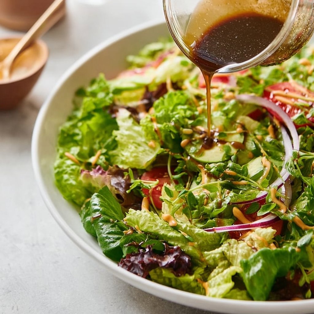 Simple Mixed Greens Salad with Balsamic Vinaigrette