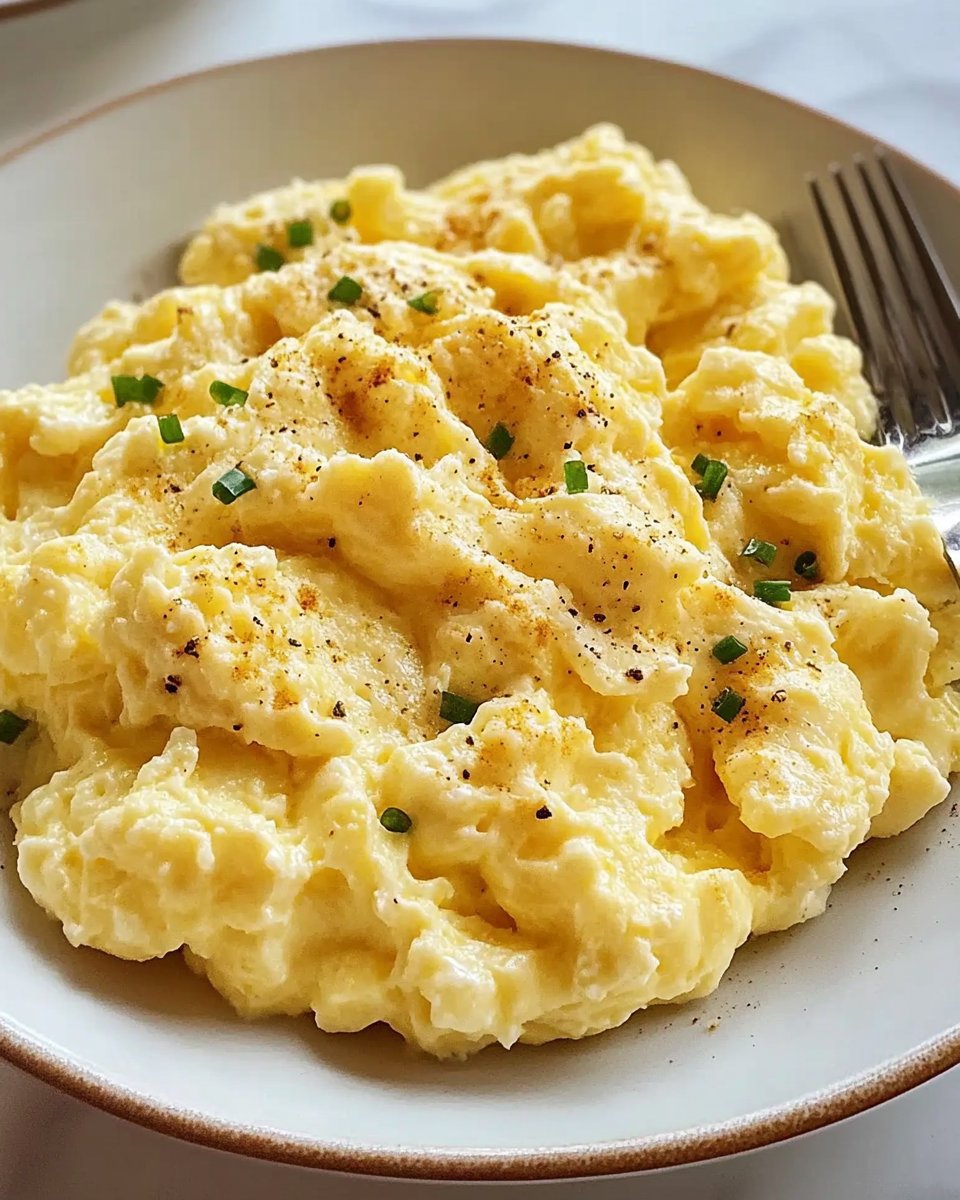 Homemade Cottage Cheese Scrambled Eggs - flirtyfood