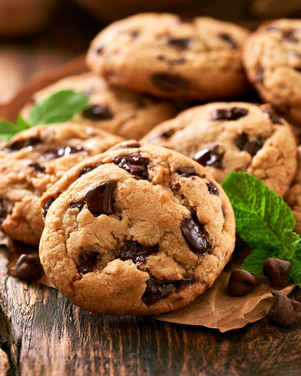 Crispy and Chewy Chocolate Chip Cookies