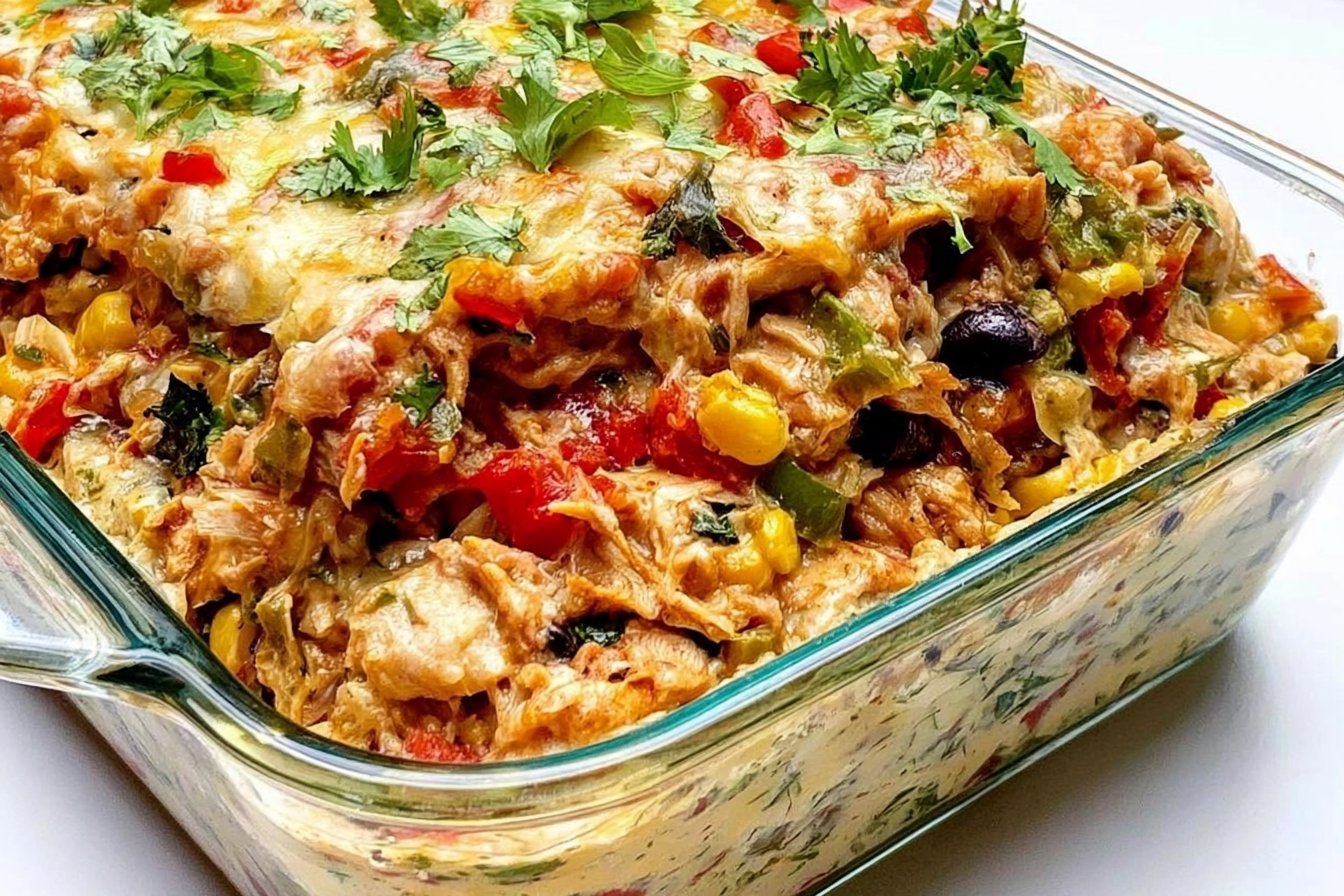 Chicken Burrito Casserole