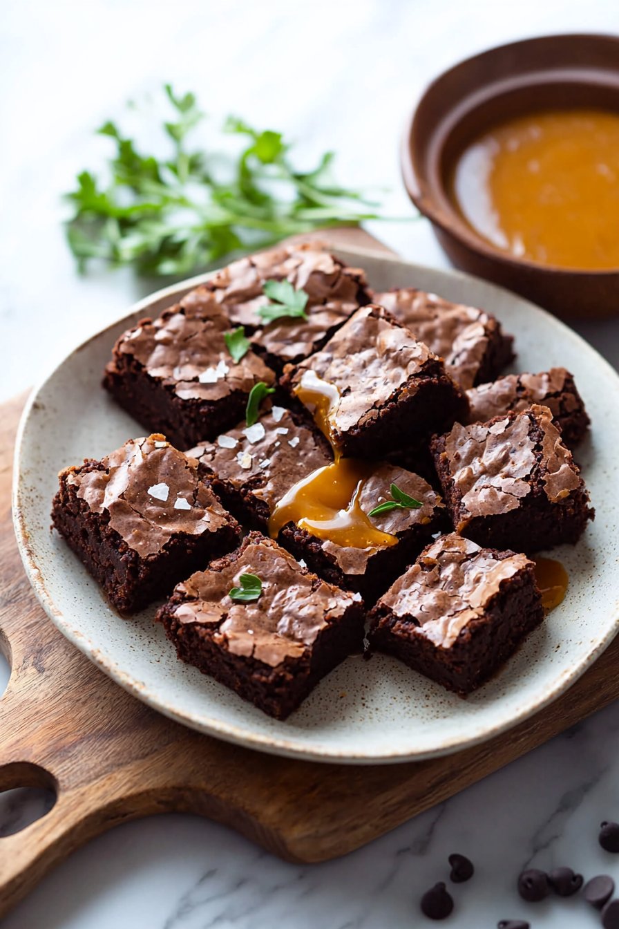 Paleo Gooey Healthy Pumpkin Brownies