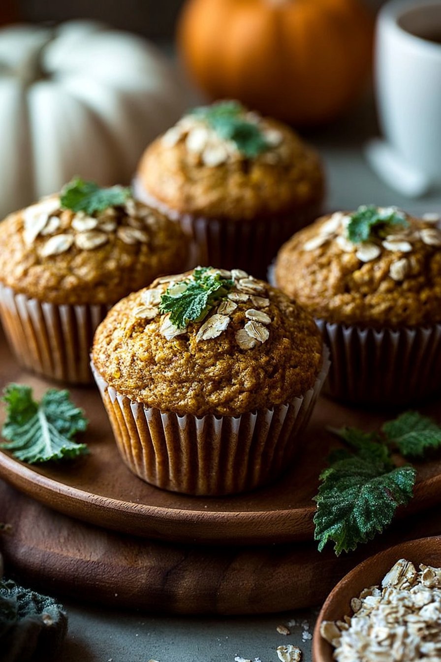 Pumpkin Oatmeal Muffins