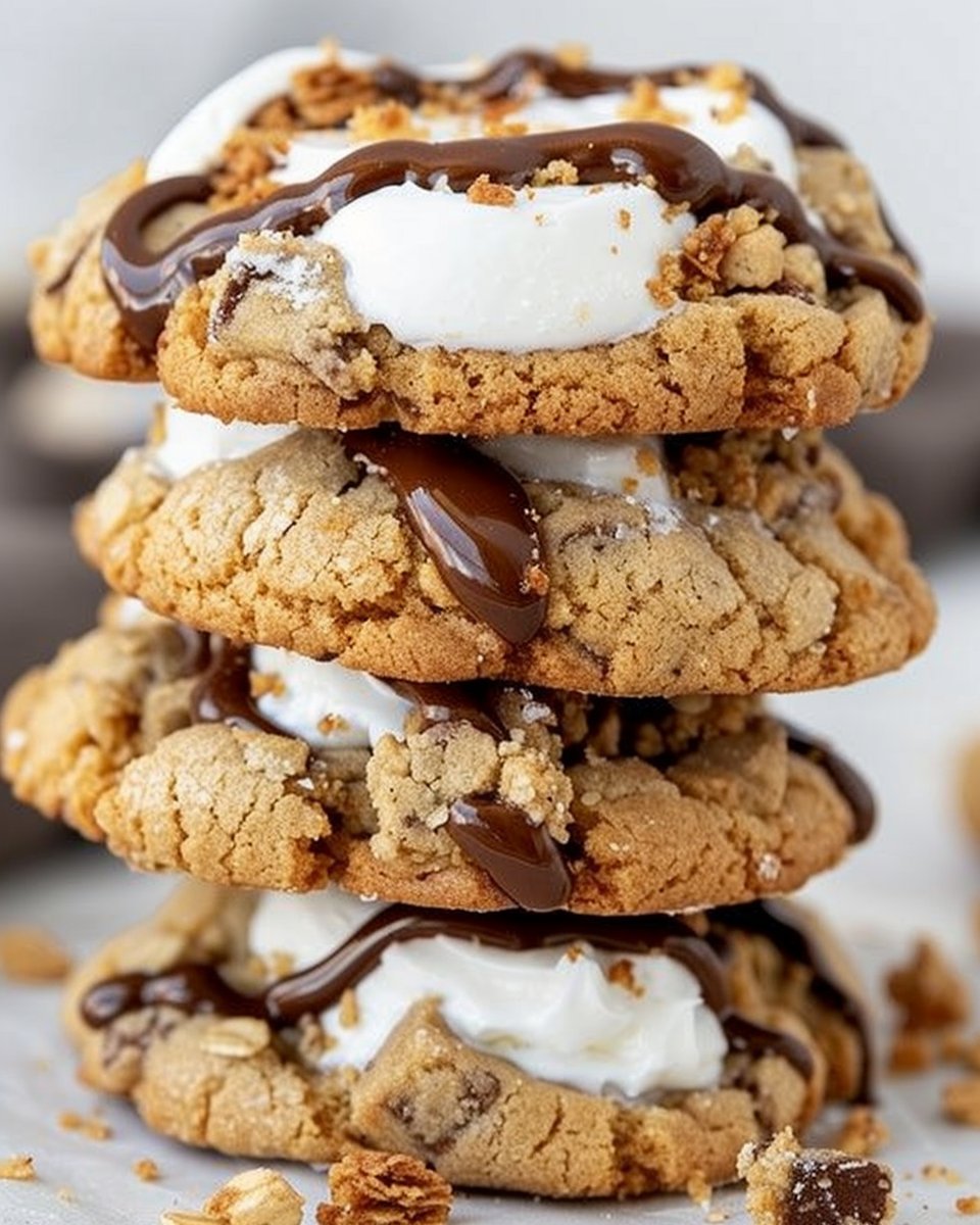 Smores Crumble Cookies