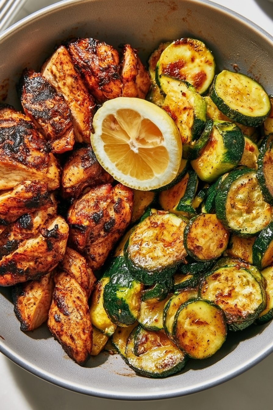 Easy Asado Chicken Lemon Zucchini Saute 1 Easy Asado Chicken with Lemon Zucchini Sauté
