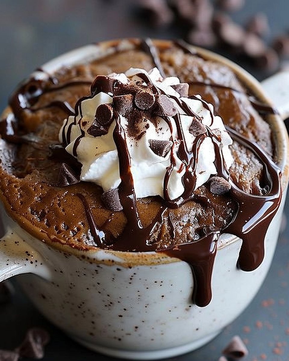 Healthy Chocolate Protein Cake in a Mug Recipe | Protein mug cake for one, Quick protein mug cake, Mug cake with protein powder