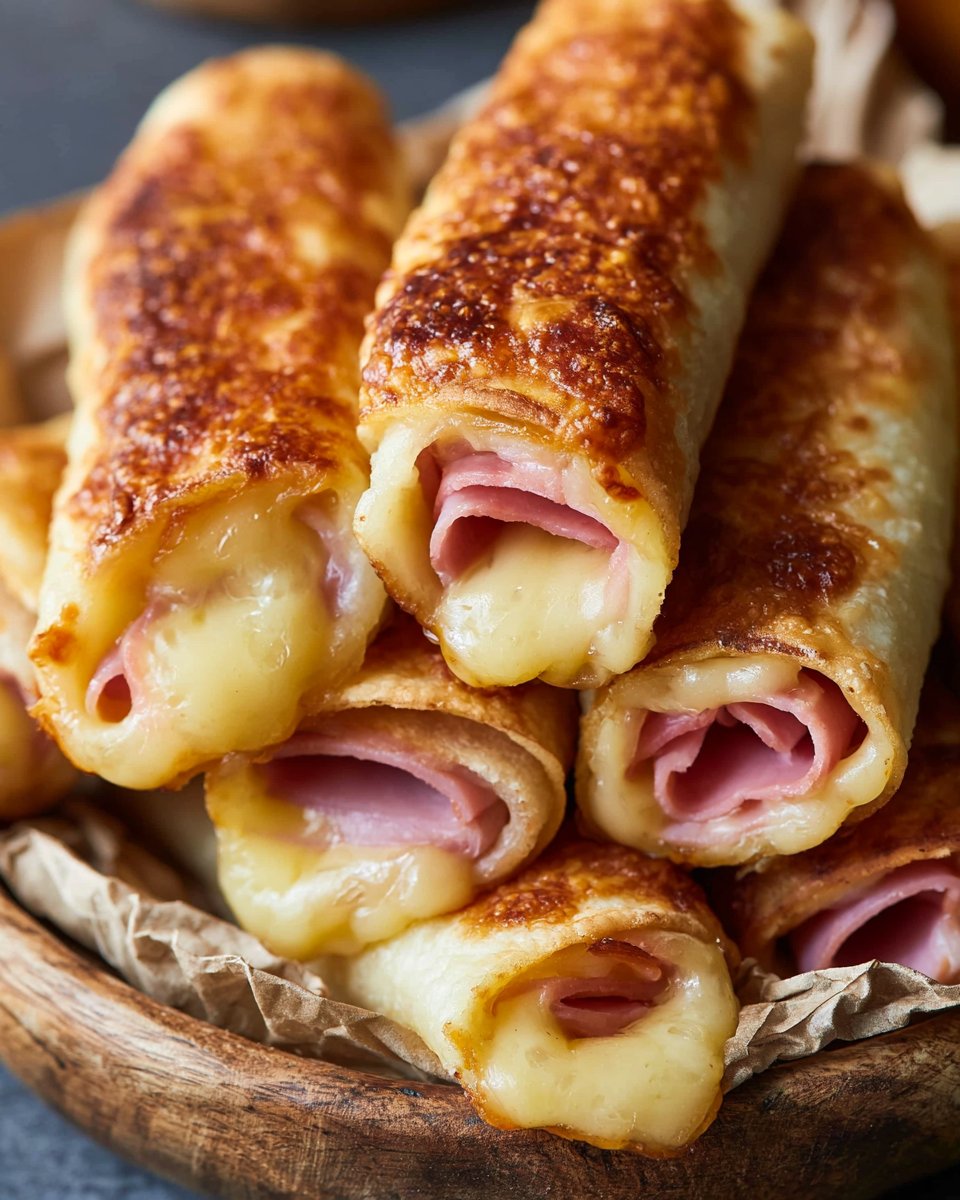 Baked Mozzarella Ham Sticks