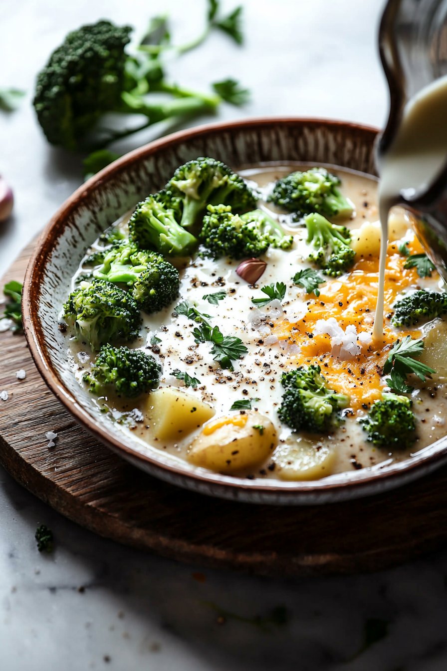 Brokkoli-Kartoffel-Käse-Suppe