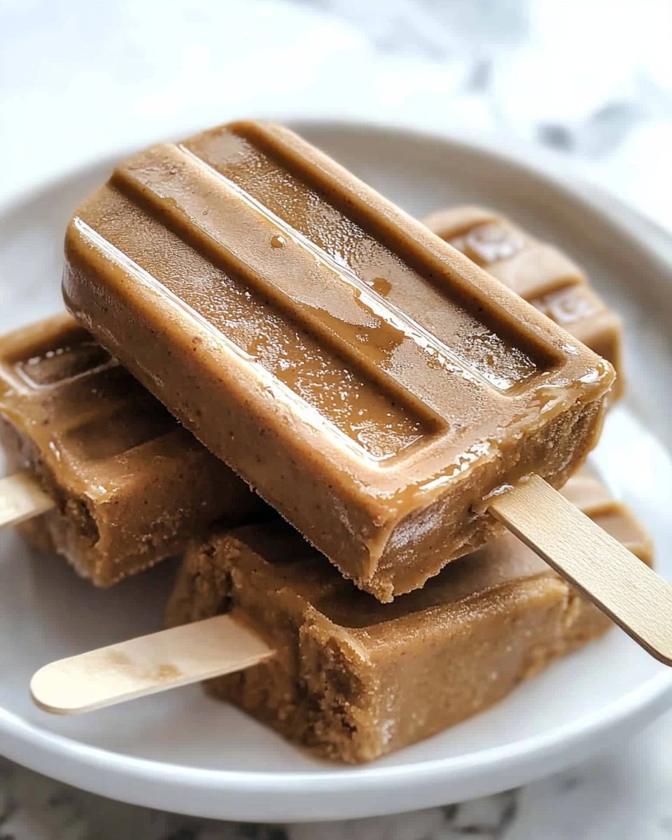 Boozy Caramel Coffee Popsicles - Cookie Dough and Oven Mitt