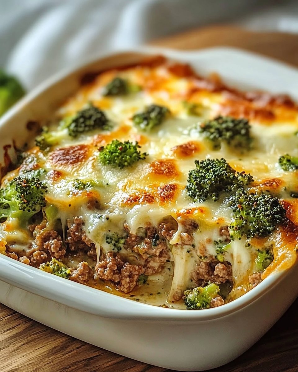 Easy Broccoli Hamburger Casserole