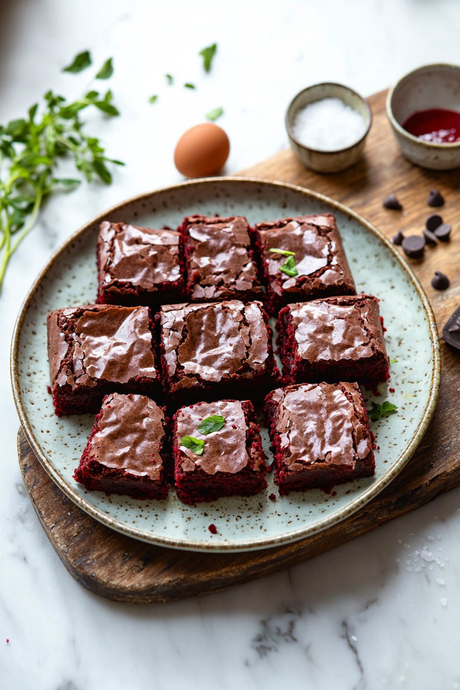 Best Homemade Red Velvet Brownies