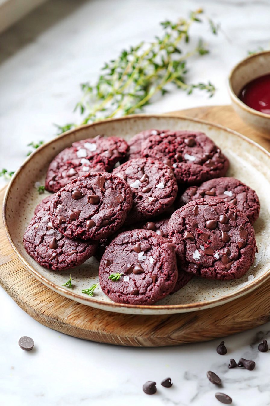 Fudgy Rote Samt Cookies