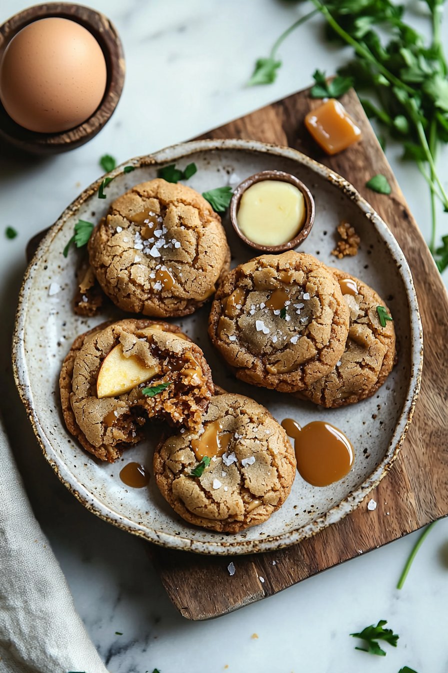 The Best Caramel Apple Cookies
