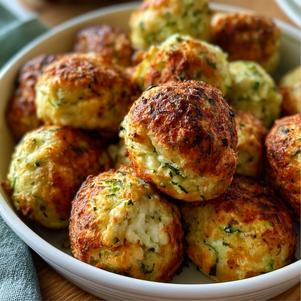 Zucchini-Feta-Bällchen